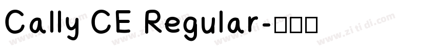 Cally CE Regular字体转换